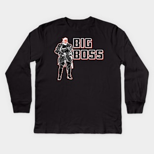 Metal Gear Solid Big Boss Kids Long Sleeve T-Shirt